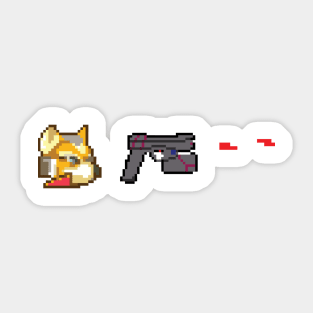 Pixel Fox Sticker